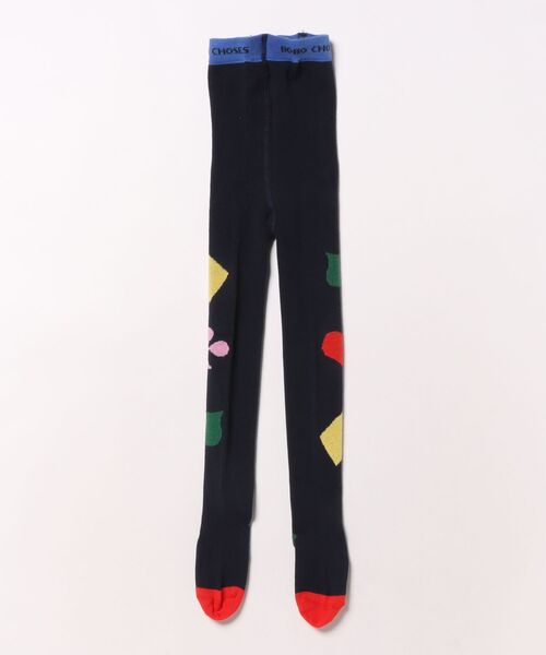 BOBO CHOSES（ボボショーズ）の「Bobo Jocker tights（タイツ/ストッキング・キッズ・ダークネイビー・23-25/26-28/29-31/32-34/35-37）」の3枚目の写真