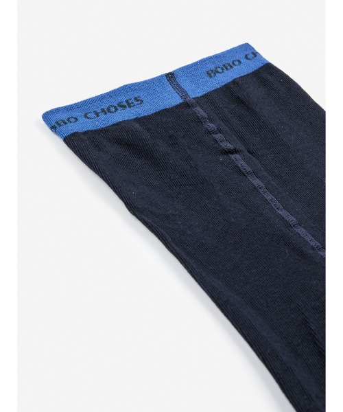 BOBO CHOSES（ボボショーズ）の「Bobo Jocker tights（タイツ/ストッキング・キッズ・ダークネイビー・23-25/26-28/29-31/32-34/35-37）」の2枚目の写真