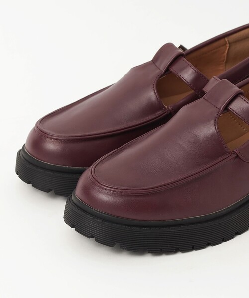 BEAMS HEART（ビームスハート）の「Tストラップ付 モカシン（モカシン/デッキシューズ・レディース・ワイン/ブラック/ホワイト系その他5・LARGE/MEDIUM/SMALL）」の17枚目の写真