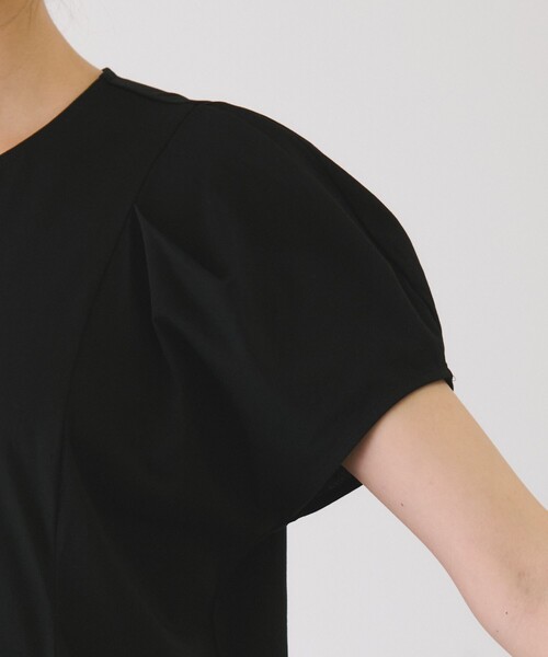 Jayro（ジャイロ）の「コットン天竺プルオーバー（Tシャツ/カットソー・レディース・ブラック/サックスブルー/ホワイト・M）」の13枚目の写真