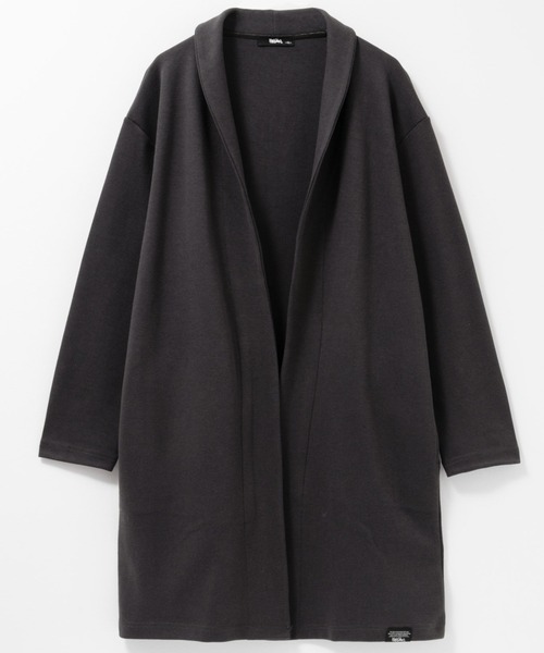 Mossimo（モッシモ）の「MOSSIMO ポンチショールカーディガン【ユニセックス】（カーディガン/ボレロ・メンズ・ブラック/チャコールグレー・L/M/S/XL）」の14枚目の写真