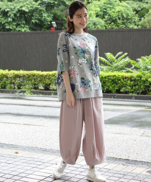 SUPER HAKKA（スーパーハッカ）の「コットンレーヨンナイロンワッシャーコクーンパンツ（その他パンツ・レディース・ネイビー/ブルー/ピンク・S/M）」の8枚目の写真