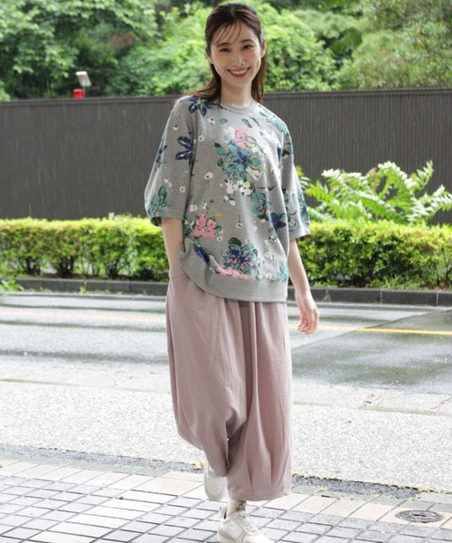 SUPER HAKKA（スーパーハッカ）の「コットンレーヨンナイロンワッシャーコクーンパンツ（その他パンツ・レディース・ネイビー/ブルー/ピンク・S/M）」の9枚目の写真