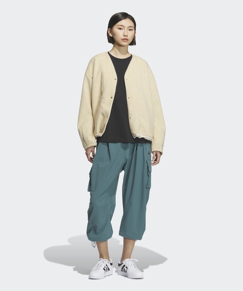 adidas（アディダス）の「ラックスフロー オールデイズ ルーズフィット ストレッチ ウーブン カーゴパンツ / アディダス adidas（カーゴパンツ・レディース・ブラウン/グリーン/ブラック・SMALL/MEDIUM/LARGE/XX-LARGE/X-SMALL/X-LARGE）」の15枚目の写真