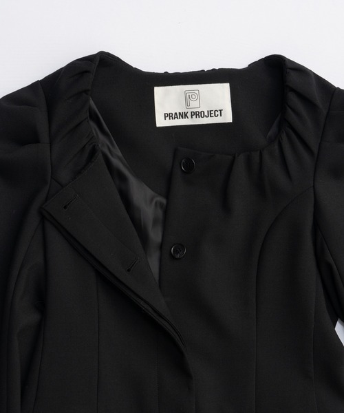 PRANK PROJECT（プランクプロジェクト）の「スクエアネックジャケット / Square neck jacket（その他アウター・レディース・ブラック/グレー・FREE）」の13枚目の写真