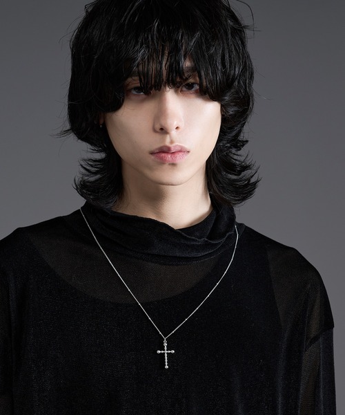 Ellno Loset（エルノロゼット）の「ストーンクロスネックレス（ネックレス・メンズ・シルバー・FREE）」の5枚目の写真