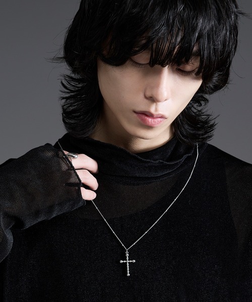 Ellno Loset（エルノロゼット）の「ストーンクロスネックレス（ネックレス・メンズ・シルバー・FREE）」の6枚目の写真