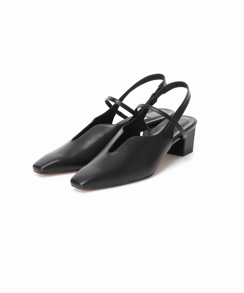 GRISE（グリーズ）の「《追加》GRISE4cmナロースクエアウェーブスリングバック（パンプス・レディース・ボルドー/アイボリー/ブラック/ブラウン・25cm/24.5cm/24cm/23.5cm/23cm/22.5cm/22cm）」の19枚目の写真