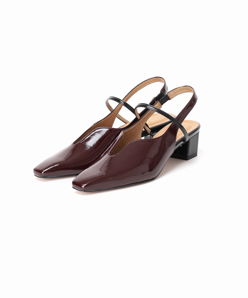 GRISE（グリーズ）の「《追加》GRISE4cmナロースクエアウェーブスリングバック（パンプス・レディース・ボルドー/アイボリー/ブラック/ブラウン・25cm/24.5cm/24cm/23.5cm/23cm/22.5cm/22cm）」の22枚目の写真