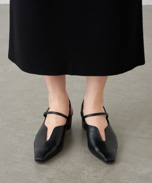 GRISE（グリーズ）の「《追加》GRISE4cmナロースクエアウェーブスリングバック（パンプス・レディース・ボルドー/アイボリー/ブラック/ブラウン・25cm/24.5cm/24cm/23.5cm/23cm/22.5cm/22cm）」の11枚目の写真