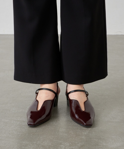 GRISE（グリーズ）の「《追加》GRISE4cmナロースクエアウェーブスリングバック（パンプス・レディース・ボルドー/アイボリー/ブラック/ブラウン・25cm/24.5cm/24cm/23.5cm/23cm/22.5cm/22cm）」の15枚目の写真