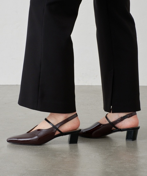 GRISE（グリーズ）の「《追加》GRISE4cmナロースクエアウェーブスリングバック（パンプス・レディース・ボルドー/アイボリー/ブラック/ブラウン・25cm/24.5cm/24cm/23.5cm/23cm/22.5cm/22cm）」の16枚目の写真