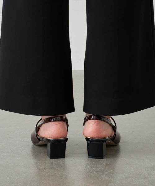 GRISE（グリーズ）の「《追加》GRISE4cmナロースクエアウェーブスリングバック（パンプス・レディース・ボルドー/アイボリー/ブラック/ブラウン・25cm/24.5cm/24cm/23.5cm/23cm/22.5cm/22cm）」の9枚目の写真