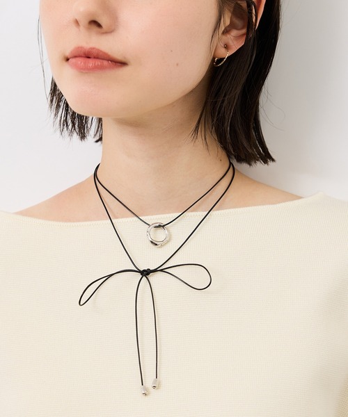 ROPE' PICNIC(ロペピクニック)の「マルチWAYサークルトップコードネックレス(ネックレス・レディース・ゴールド/シルバー・FREE)」の2枚目の写真