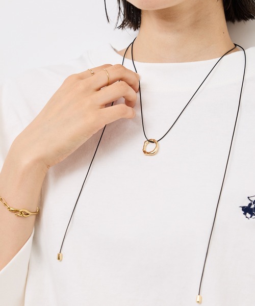 ROPE' PICNIC(ロペピクニック)の「マルチWAYサークルトップコードネックレス(ネックレス・レディース・ゴールド/シルバー・FREE)」の3枚目の写真