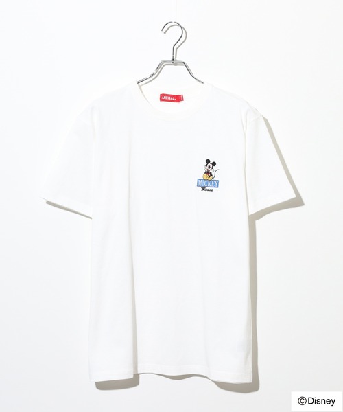 Disney(ディズニー)の「ATELANE ANTIBAL Disney ミッキーマウス ワンポイント刺繍ベーシックサイズTEE(Tシャツ/カットソー・メンズ・ピンク/ベージュ/ネイビー/ホワイト系1/ホワイト系2/ホワイト系3/グレー/ブラック・L/M/XL)」の22枚目の写真