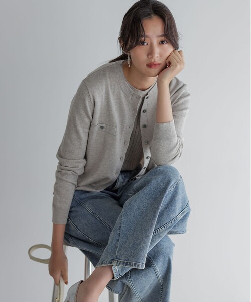 組曲（クミキョク）の「ライトデニムカーブパンツ（デニムパンツ・レディース・ブルー系・1/2/3）」の16枚目の写真