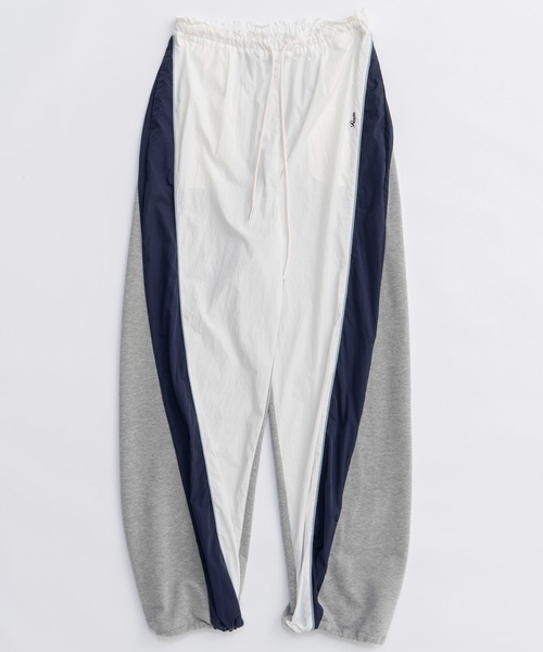 MAISON SPECIAL（メゾンスペシャル）の「Nylon Docking Jersey Pants/ナイロンドッキングジャージパンツ（スウェットパンツ・レディース・レッド/アイボリー/ブラック・38/36）」の22枚目の写真