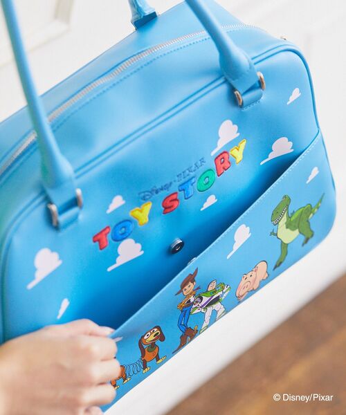 Disney(ディズニー)の「トイストーリー/カーナンバーバッグ(ボストンバッグ・レディース・ブルー・FREE)」の4枚目の写真