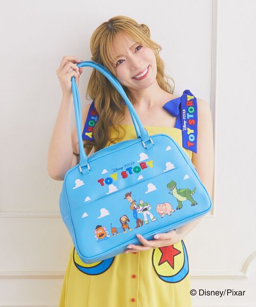 Disney(ディズニー)の「トイストーリー/カーナンバーバッグ(ボストンバッグ・レディース・ブルー・FREE)」の8枚目の写真