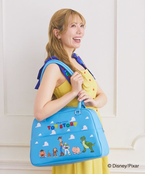 Disney(ディズニー)の「トイストーリー/カーナンバーバッグ(ボストンバッグ・レディース・ブルー・FREE)」の9枚目の写真