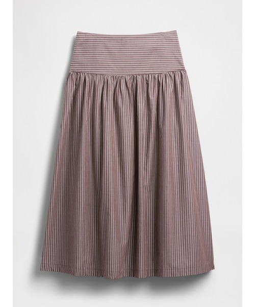 GAP（ギャップ）の「ポプリン ドロップウエスト マキシスカート（スカート・レディース・ネイビー/ブラウン/ホワイト・M/S/XXS/XS/L）」の5枚目の写真