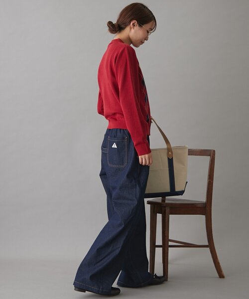 GEVACO（ゲバコ）の「【GEVACO】アーガイルニットカーディガン（カーディガン/ボレロ・レディース・レッド/ブラウン/チャコールグレー/ネイビー・ONE SIZE）」の12枚目の写真