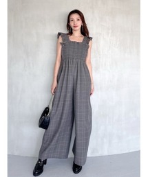 SNIDEL ラップテーパードオールインワン SALE60%OFF】SNIDEL スナイデル /サイドスリットオールインワン