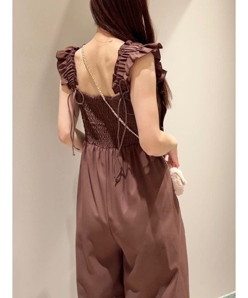 SNIDEL　フリルオールインワン SNIDEL スナイデル フリルオールインワン グレー/M｜結婚式