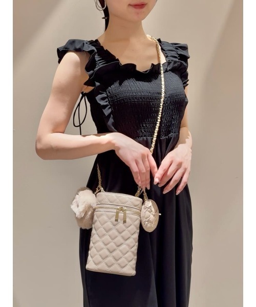 SNIDEL（スナイデル）の「シャーリングフリルオールインワン（つなぎ/オールインワン・レディース・ブラウン/ブラック/チェック・0/1）」の17枚目の写真