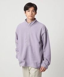 GOAT＞フリース ハーフジップ プルオーバー（スウェット）｜green