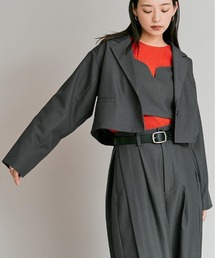 W:Huku(t[N)́yW:Huku / Xgb`\tgcCz`[t WPbg / Stretch Soft Twill Tulle Jacket(e[[hWPbg)