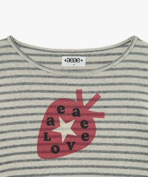トップス AEAE STRAWBERRY TEE(GREY) STRAWBERRY TEE（Tシャツ/カットソー）｜aeae（エーイーエーイー）の