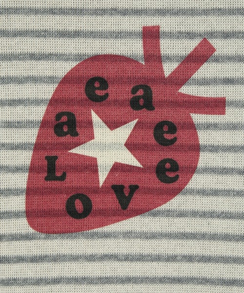 aeae(エーイーエーイー)の「STRAWBERRY TEE(Tシャツ/カットソー・レディース・グレー・FREE)」の4枚目の写真
