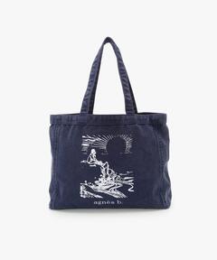 SUMMER BEACH CLUB】ハローキティ パイルトートバッグ（ハンドバッグ