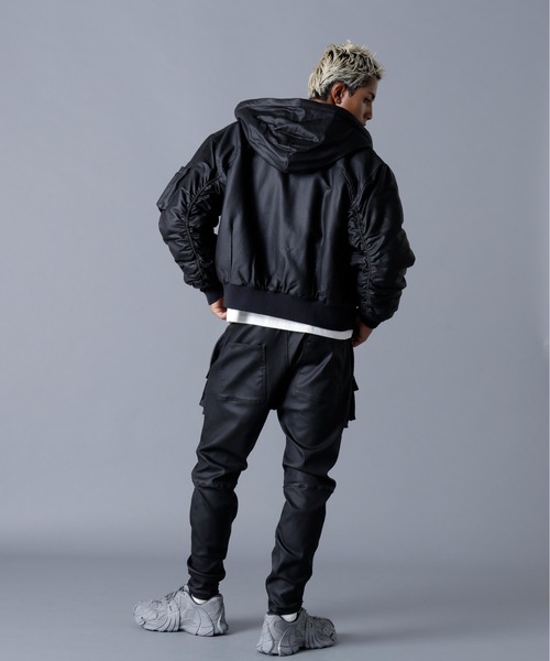 DANKE SCHON(ダンケシェーン)の「DankeSchon/ダンケシェーン/COATING HOOD MA-1(MA-1・メンズ・ブラック・S/M/L)」の13枚目の写真