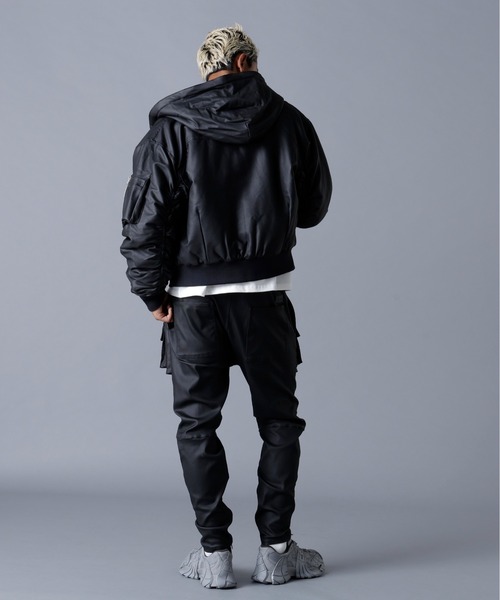 DANKE SCHON(ダンケシェーン)の「DankeSchon/ダンケシェーン/COATING HOOD MA-1(MA-1・メンズ・ブラック・S/M/L)」の14枚目の写真