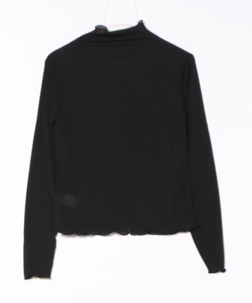 GORGE(ゴージ)の「《透け感×メロウフリル》レイヤード主役トップス/華奢見えハイネック(Tシャツ/カットソー・レディース・アイボリー/ブラック/ブラウン/ボルドー・F)」の14枚目の写真