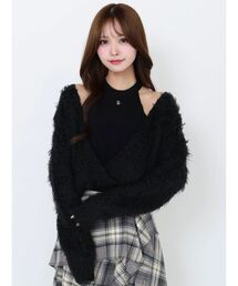 カシュクールドッキングニットTOP