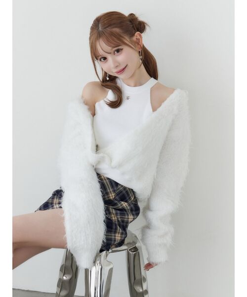 カシュクールドッキングニットTOP（ニット/セーター）｜EATME