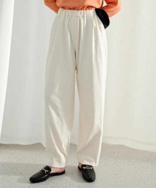 cammie(キャミー)の「ヘビーワイドパンツ(その他パンツ・レディース・グレー/ホワイト/モカ/ベージュ/ブラック・S/M)」の9枚目の写真