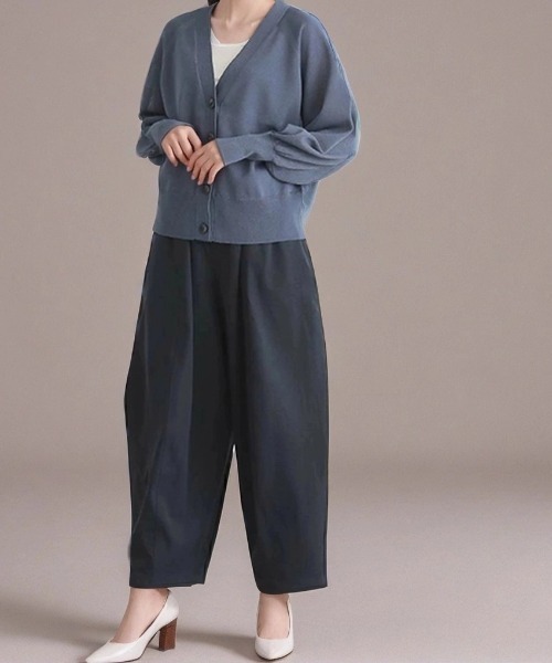 cammie(キャミー)の「ヘビーワイドパンツ(その他パンツ・レディース・グレー/ホワイト/モカ/ベージュ/ブラック・S/M)」の11枚目の写真