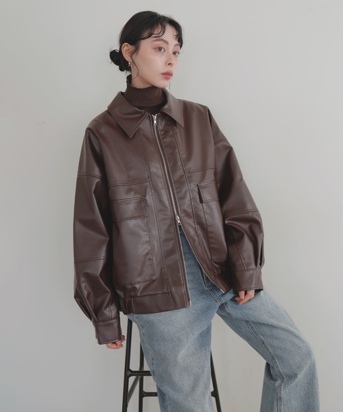 IKURAdon　RP8　合皮ロング　その１ IKURAdon様専用 RP8 合皮ロング その1