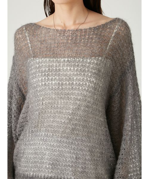 シアーモヘヤニットプルオーバー（ニット/セーター）｜FRAY I.D