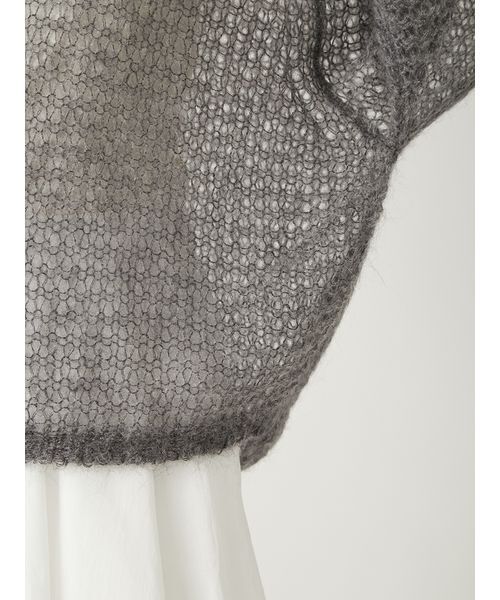 FRAY I.D（フレイアイディー）の「シアーモヘヤニットプルオーバー（ニット/セーター・レディース・ホワイト/ピンク/グレー・F）」の9枚目の写真