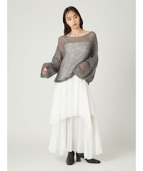 シアーモヘヤニットプルオーバー（ニット/セーター）｜FRAY I.D