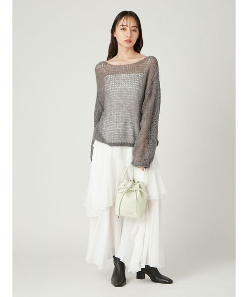 シアーモヘヤニットプルオーバー（ニット/セーター）｜FRAY I.D