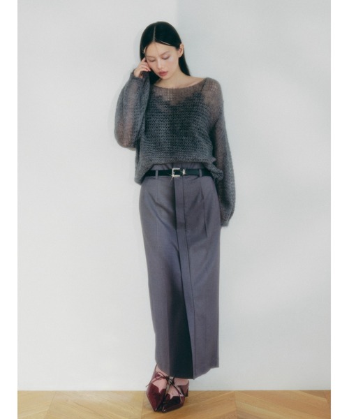 シアーモヘヤニットプルオーバー　FRAY I.D 超お買い得！緊急値下げ シアーモヘヤニットプルオーバー（ニット）｜FRAY I.D（フレイ