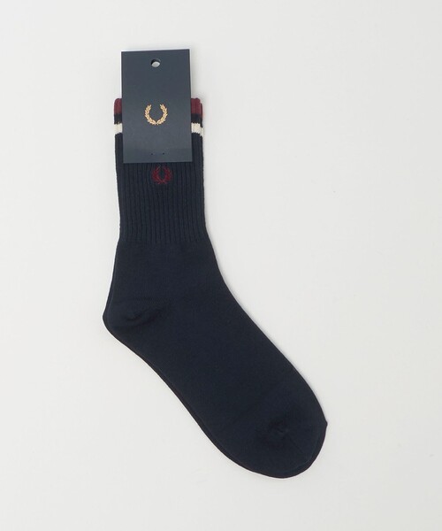FRED PERRY（フレッドペリー）の「＜FRED PERRY＞ラインソックス / 靴下（ソックス/靴下・レディース・オフホワイト/ケリーグリーン/ネイビー・FREE）」の3枚目の写真
