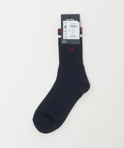 FRED PERRY（フレッドペリー）の「＜FRED PERRY＞ラインソックス / 靴下（ソックス/靴下・レディース・オフホワイト/ケリーグリーン/ネイビー・FREE）」の6枚目の写真
